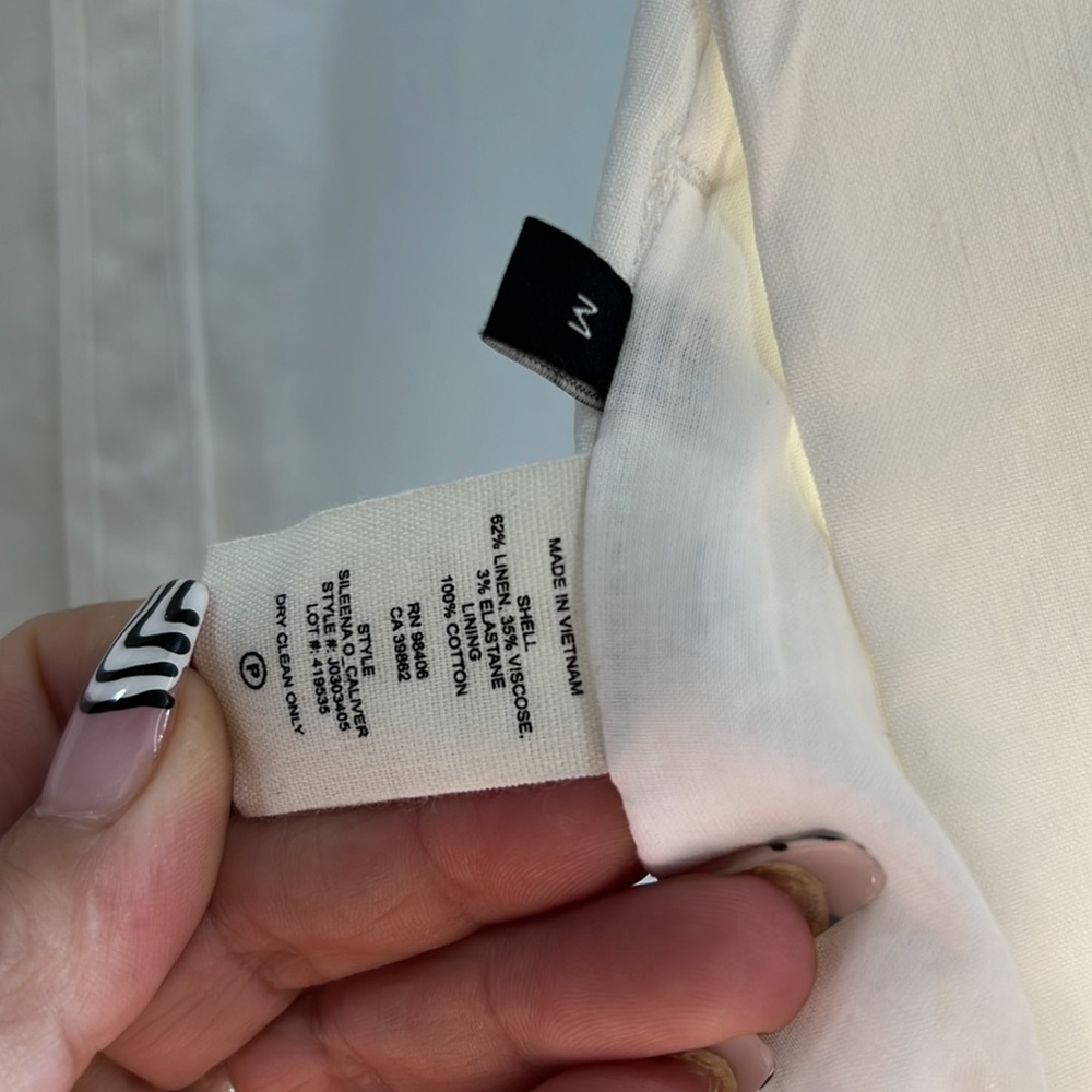 Theory white long sleeve blazer - Picture 3 of 5